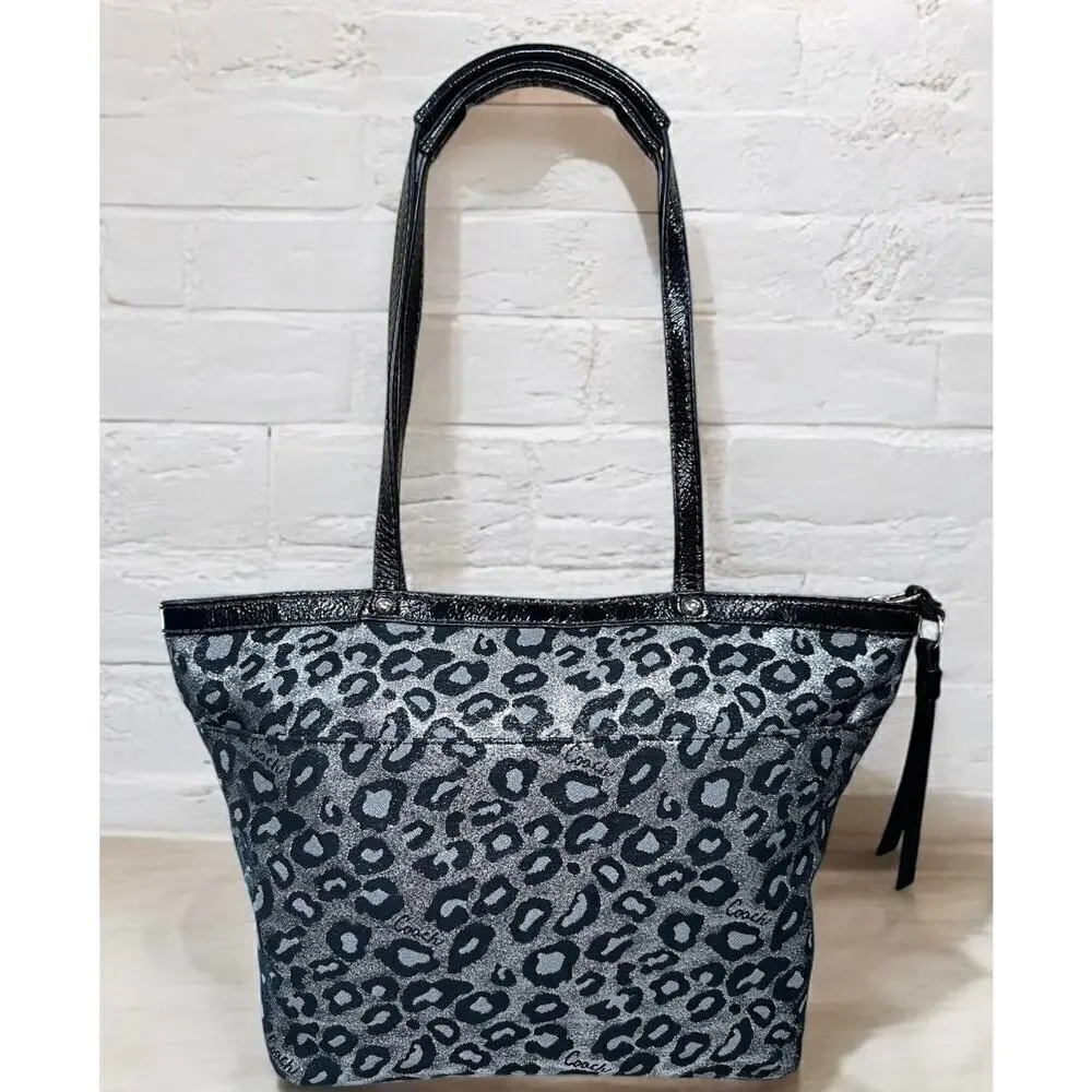 Coach F21061 Metallic Ocelot Tote Bag